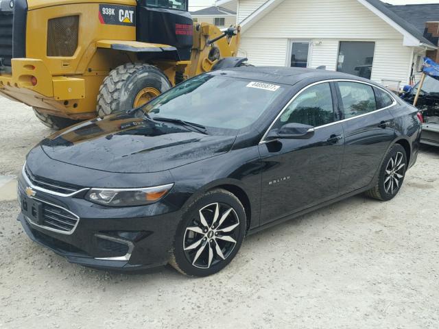 1G1ZE5ST8HF290972 - 2017 CHEVROLET MALIBU LT BLACK photo 2