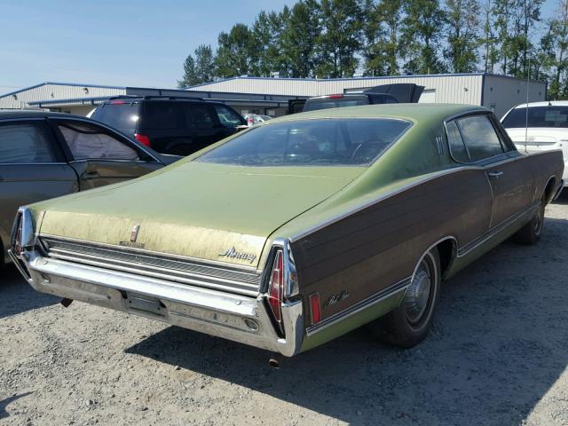 8Z67Z569720 - 1968 MERCURY PARKLANE GREEN photo 4