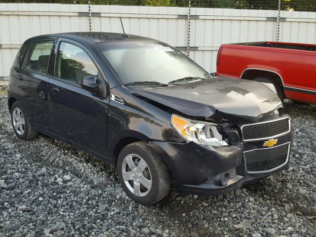 KL1TD6DE5BB137721 - 2011 CHEVROLET AVEO LS BLACK photo 1