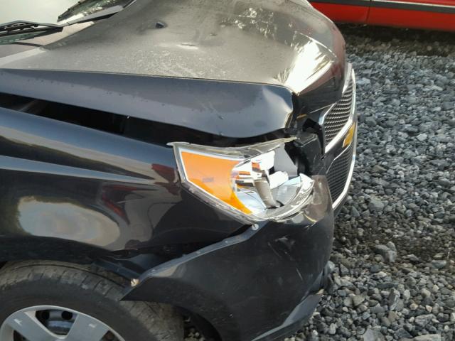 KL1TD6DE5BB137721 - 2011 CHEVROLET AVEO LS BLACK photo 9