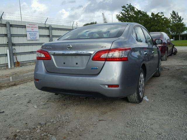 3N1AB7AP1DL778290 - 2013 NISSAN SENTRA S SILVER photo 4