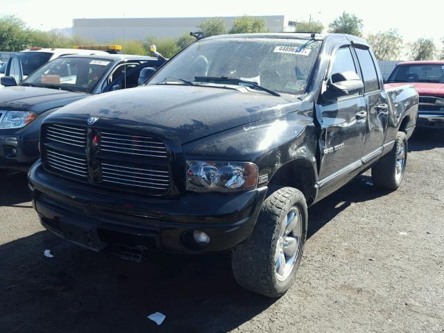 1D7HU18D65S191042 - 2005 DODGE RAM 1500 S BLACK photo 2