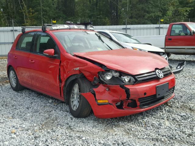 WVWDB7AJ9DW137730 - 2013 VOLKSWAGEN GOLF RED photo 1