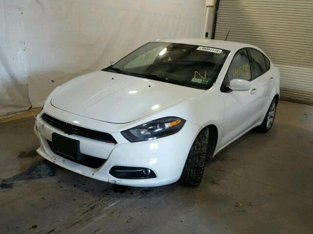 1C3CDFBA1DD312678 - 2013 DODGE DART SXT WHITE photo 2