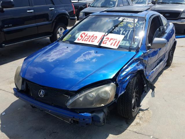 JH4DC54846S006384 - 2006 ACURA RSX BLUE photo 2