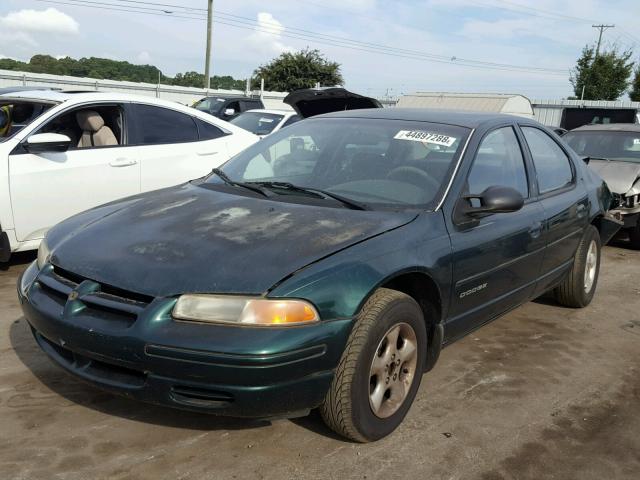 1B3EJ46X7WN311842 - 1998 DODGE STRATUS GREEN photo 2