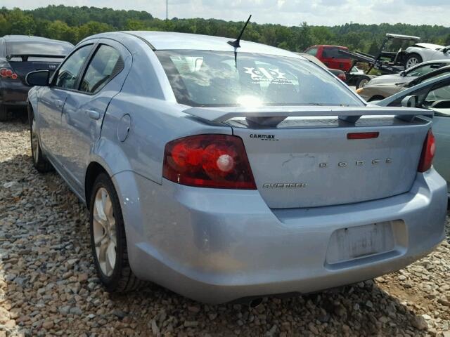 1C3CDZBG5DN636927 - 2013 DODGE AVENGER R/ BLUE photo 3