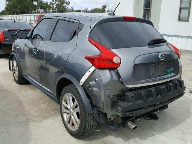 JN8AF5MR2CT102979 - 2012 NISSAN JUKE S CHARCOAL photo 3