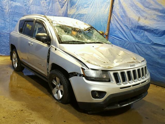 1C4NJDBB7ED507132 - 2014 JEEP COMPASS SP SILVER photo 1