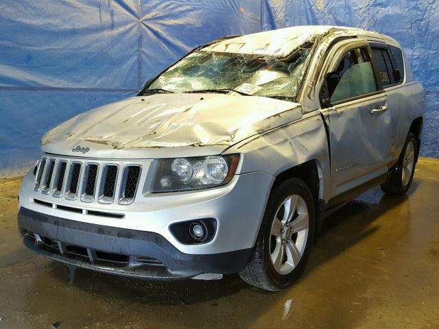 1C4NJDBB7ED507132 - 2014 JEEP COMPASS SP SILVER photo 2