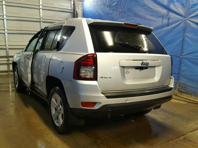 1C4NJDBB7ED507132 - 2014 JEEP COMPASS SP SILVER photo 3
