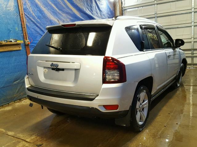 1C4NJDBB7ED507132 - 2014 JEEP COMPASS SP SILVER photo 4