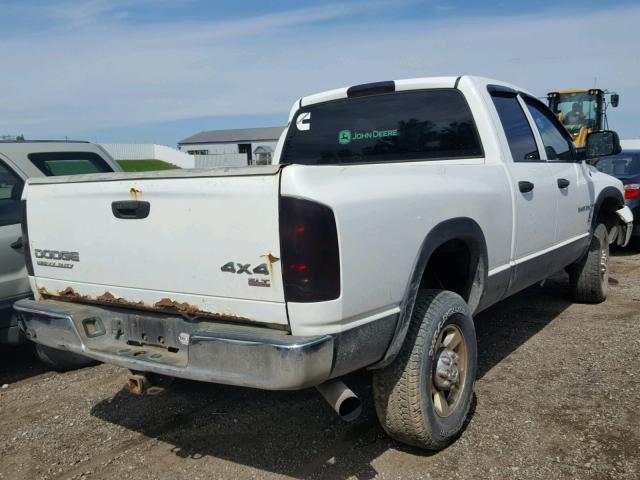 3D7KU28C84G102323 - 2004 DODGE RAM 2500 S თეთრი ფოტო 4