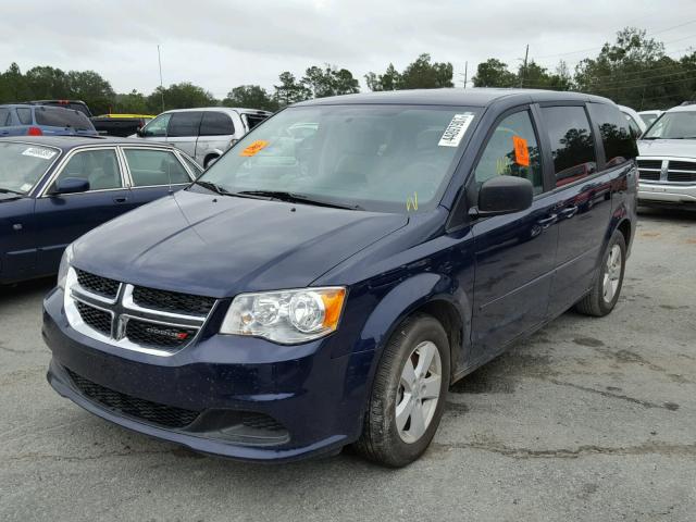 2C4RDGBG0GR176707 - 2016 DODGE GRAND CARA BLUE photo 2