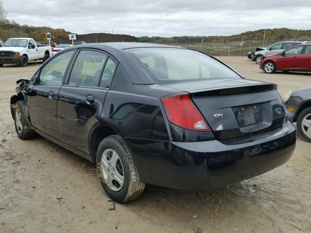 1G8AG52F25Z165284 - 2005 SATURN ION LEVEL BLACK photo 3