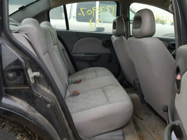 1G8AG52F25Z165284 - 2005 SATURN ION LEVEL BLACK photo 6