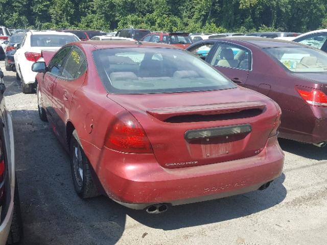 2G2WS542951231377 - 2005 PONTIAC GRAND PRIX RED photo 3
