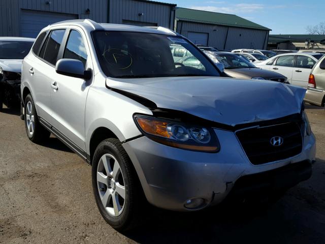 5NMSH13E48H148873 - 2008 HYUNDAI SANTA FE SILVER photo 1