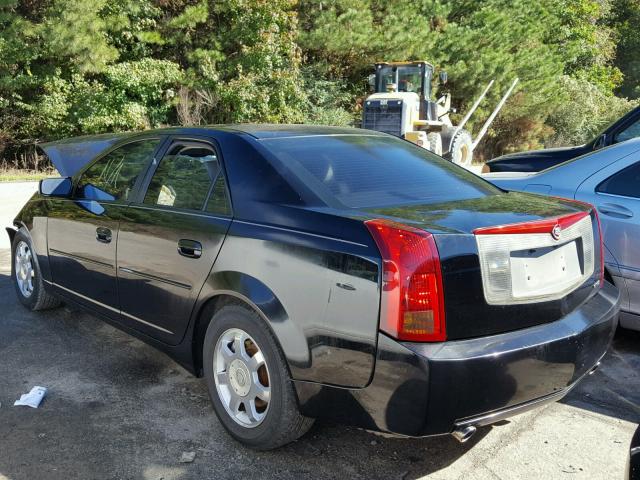 1G6DM577840106789 - 2004 CADILLAC CTS BLACK photo 3