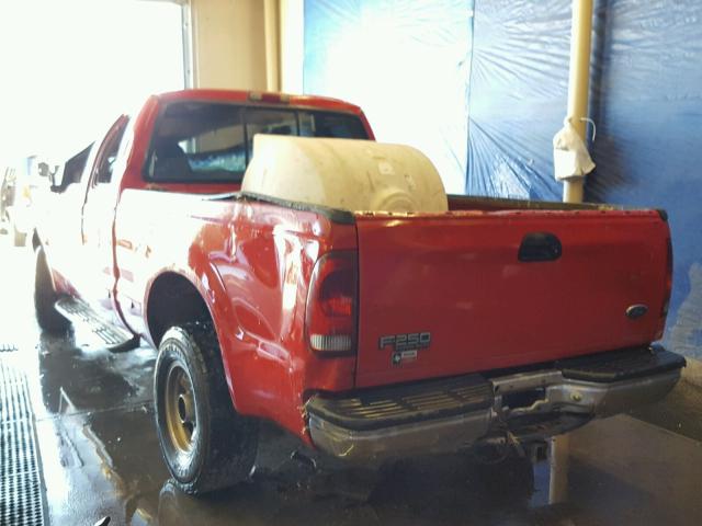 1FTNX21F3XEE55339 - 1999 FORD F250 SUPER RED photo 3