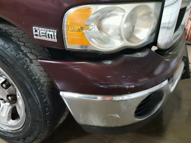 1D7HA18D84J120034 - 2004 DODGE RAM 1500 S BURGUNDY photo 9