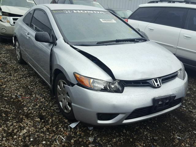 2HGFG12627H544469 - 2007 HONDA CIVIC LX SILVER photo 1