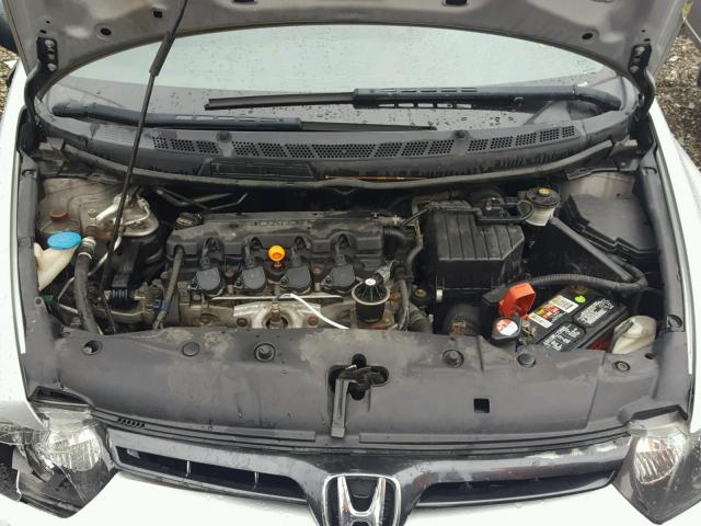 2HGFG12627H544469 - 2007 HONDA CIVIC LX SILVER photo 7