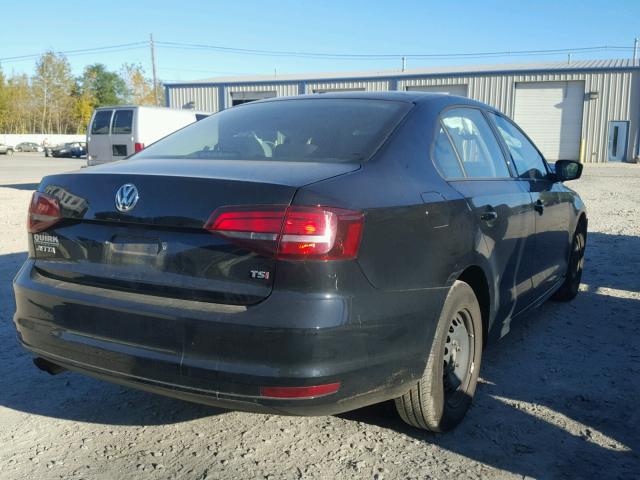 3VW267AJ6GM411513 - 2016 VOLKSWAGEN JETTA S BLACK photo 4