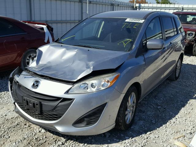 JM1CW2BL1C0112731 - 2012 MAZDA 5 GRAY photo 2