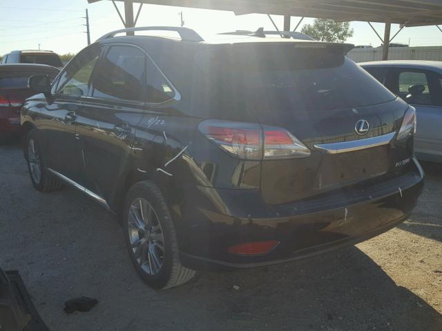 JTJZK1BA4D2416461 - 2013 LEXUS RX 350 BLACK photo 3