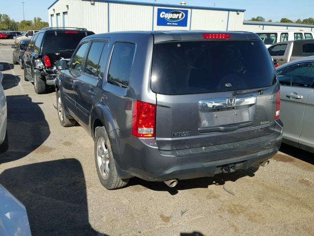 5FNYF3H49DB018210 - 2013 HONDA PILOT EX GRAY photo 3