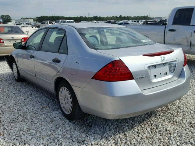 1HGCM56117A189780 - 2007 HONDA ACCORD VAL SILVER photo 3