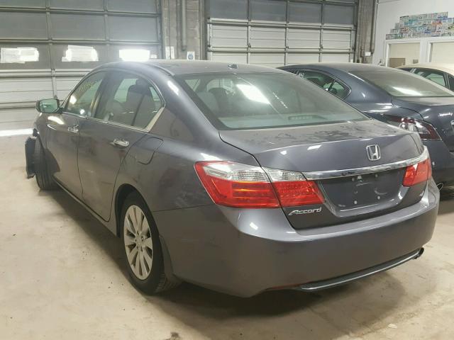 1HGCR2F85FA025234 - 2015 HONDA ACCORD EXL GRAY photo 3