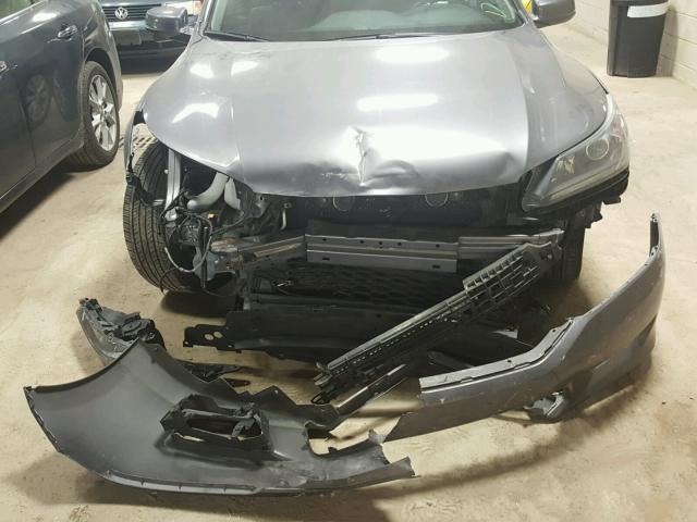 1HGCR2F85FA025234 - 2015 HONDA ACCORD EXL GRAY photo 9