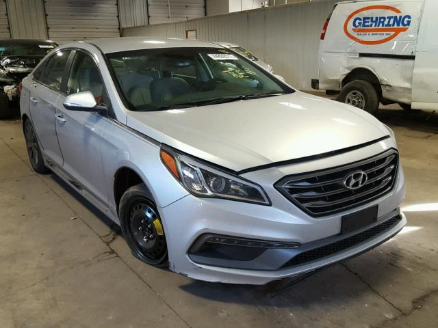 5NPE34AF6FH201999 - 2015 HYUNDAI SONATA SPO SILVER photo 1