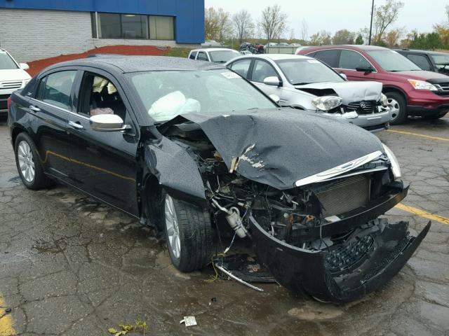 1C3CCBCG6DN674823 - 2013 CHRYSLER 200 BLACK photo 1