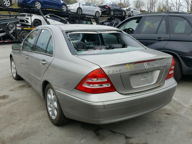 WDBRF81J73F357901 - 2003 MERCEDES-BENZ C 240 4MAT TAN photo 3