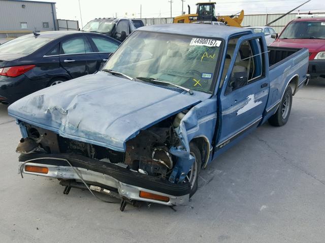 1GCCS14R2P8140424 - 1993 CHEVROLET S TRUCK S1 BLUE photo 2