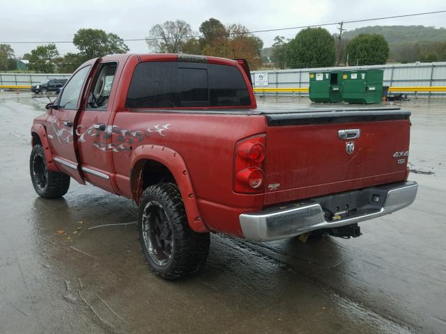 1D7HU18208S538593 - 2008 DODGE RAM 1500 S BURGUNDY photo 3