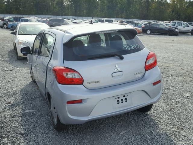 ML32A3HJ4HH018408 - 2017 MITSUBISHI MIRAGE ES SILVER photo 3