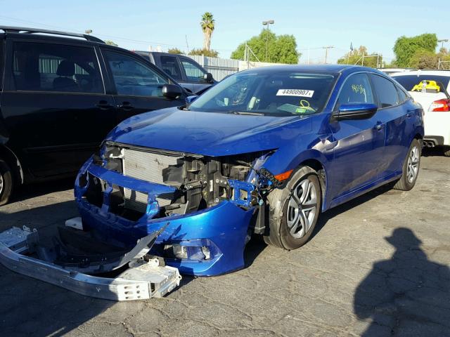 2HGFC2F52HH516739 - 2017 HONDA CIVIC LX BLUE photo 2