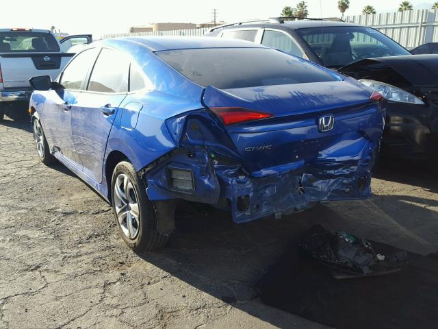 2HGFC2F52HH516739 - 2017 HONDA CIVIC LX BLUE photo 3