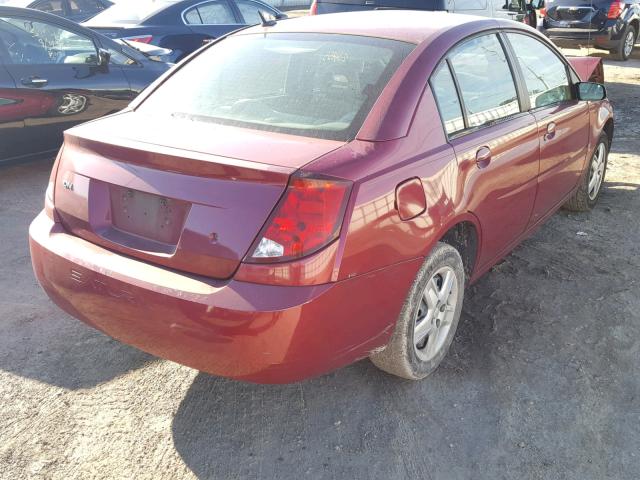 1G8AJ55F67Z158631 - 2007 SATURN ION LEVEL RED photo 4