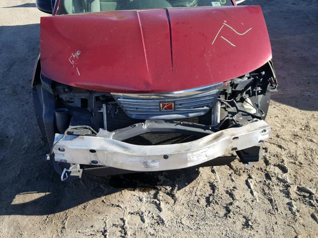 1G8AJ55F67Z158631 - 2007 SATURN ION LEVEL RED photo 7