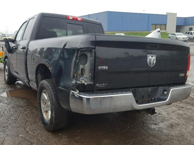 1D3HB18P59S815484 - 2009 DODGE RAM 1500 BLACK photo 3