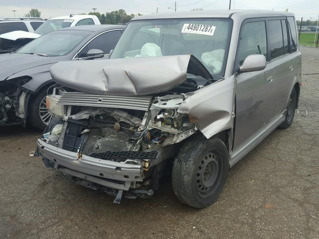 JTLKT324550178841 - 2005 TOYOTA SCION XB GRAY photo 2