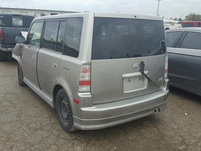 JTLKT324550178841 - 2005 TOYOTA SCION XB GRAY photo 3