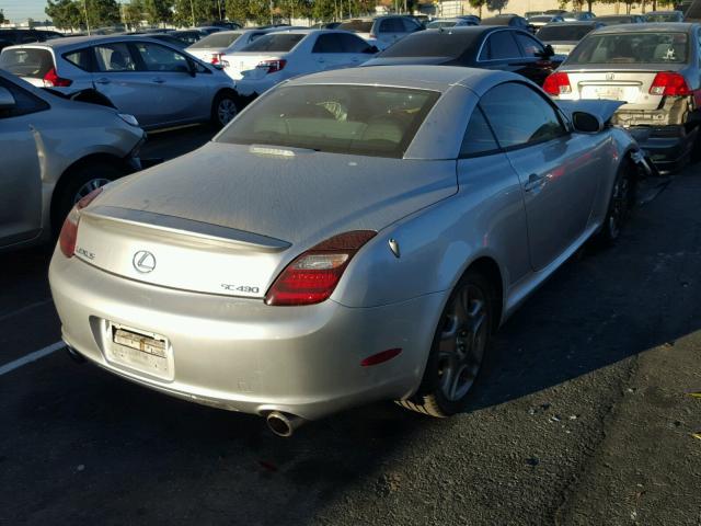 JTHFN48Y169002226 - 2006 LEXUS SC SILVER photo 4