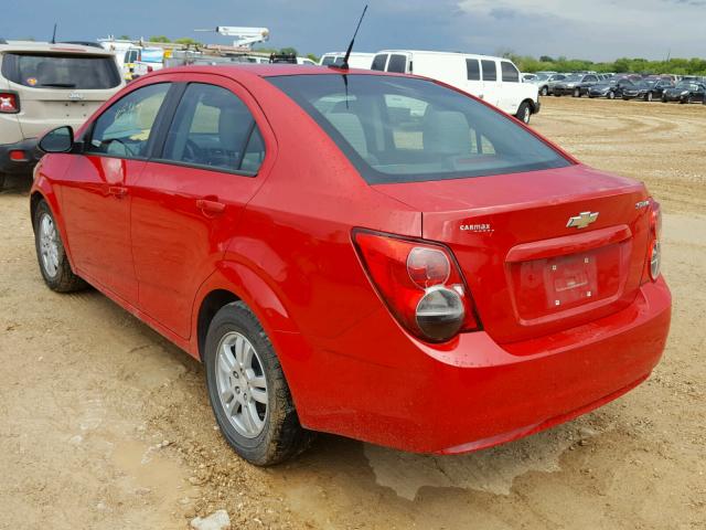 1G1JA5SH7C4215544 - 2012 CHEVROLET SONIC LS 红色 照片 3