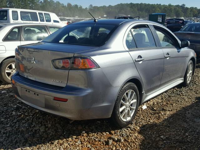 JA32U2FU6GU004977 - 2016 MITSUBISHI LANCER ES GRAY photo 4